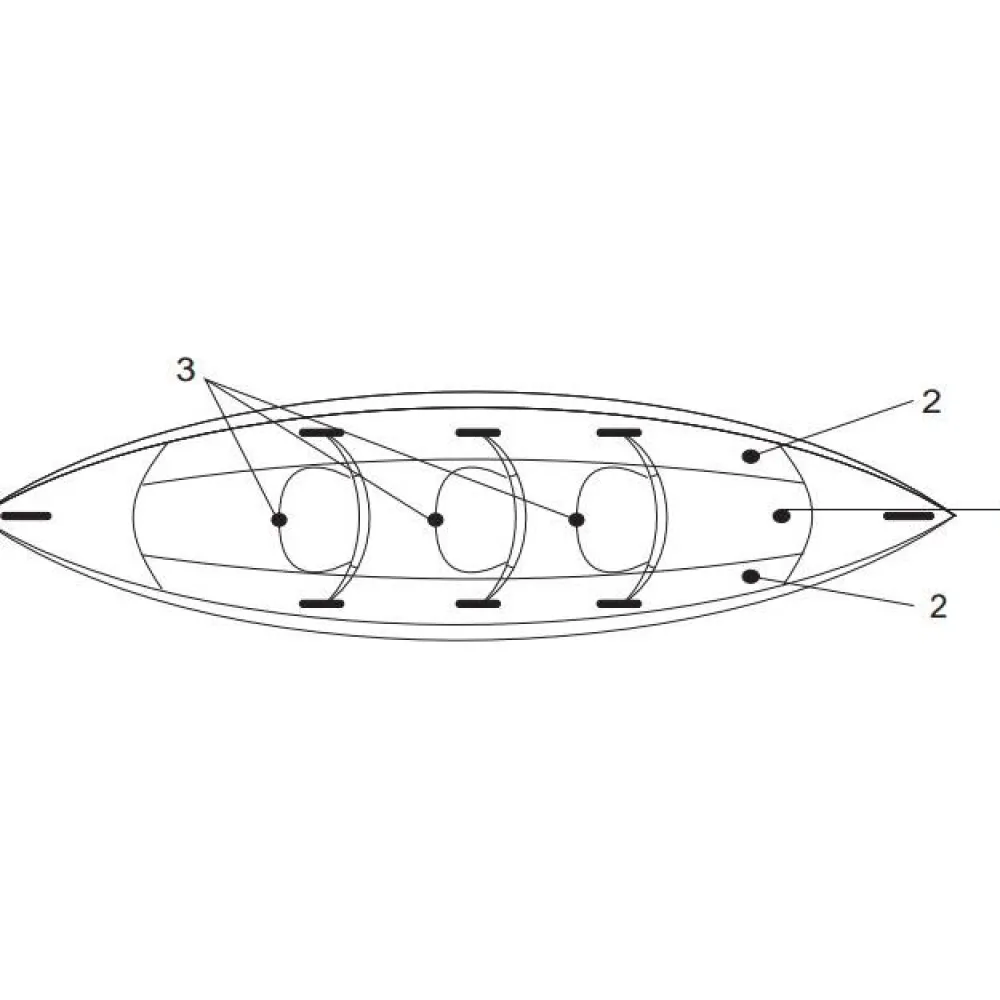 Online Bluesea Ilmatäytteinen Kajakki 383cm 2-3 henkilöä