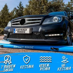 Discount AirTrack Nordic Ilmavolttipatja Deluxe Wide sininen eri kokoja
