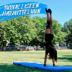 Hot AirTrack Nordic Ilmavolttipatja Deluxe sininen eri kokoja