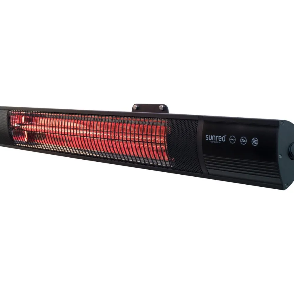 Online Pistesarjat Infralämmitin Sunred Dark Wall, IP55, 2000W, musta