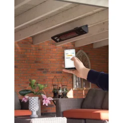 Online Pistesarjat Infralämmitin Sunred Dark Smart Triangle Wall, IP55, 2500W, musta