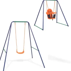 Hot FinePRICE 2-in-1 keinu ja vauvakeinu oranssi
