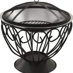 Discount FinePRICE 2-in-1 tulimalja/grilli ja hiilihanko 59x59x60 cm teräs