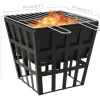 Outlet FinePRICE 2-in-1 tulimalja/grilli 34x34x48 cm teräs