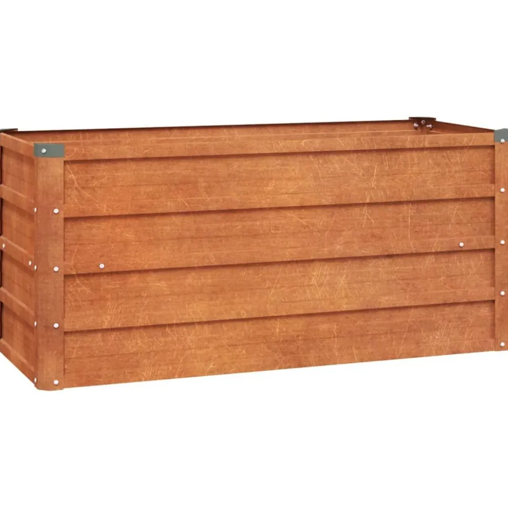 New FinePRICE Istutuslaatikko Ruoste, corten-teräs, eri kokoja