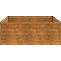 New FinePRICE Istutuslaatikko 100x100x36 cm corten-teräs
