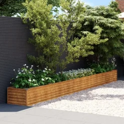 Discount FinePRICE Istutuslaatikko 482x50x36 cm corten-teräs