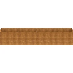 Hot FinePRICE Istutuslaatikko 386x100x69 cm corten-teräs