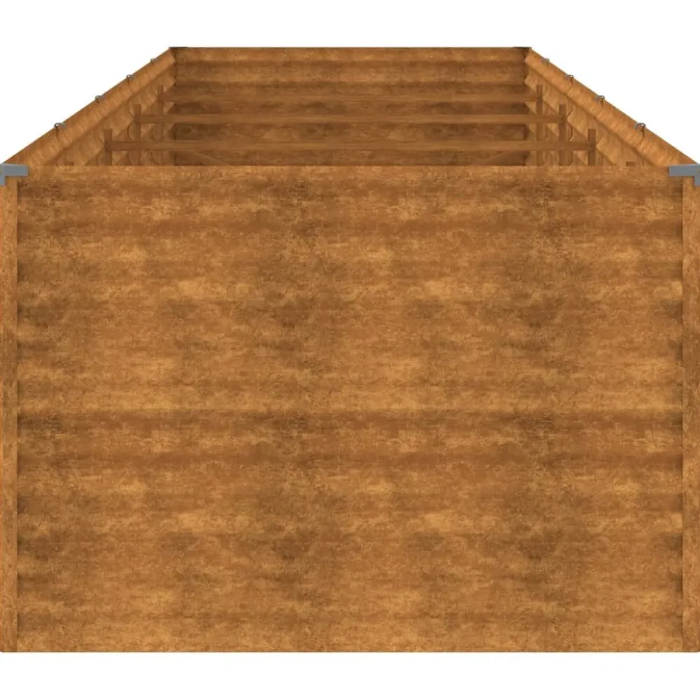 Hot FinePRICE Istutuslaatikko 479x100x69 cm corten-teräs
