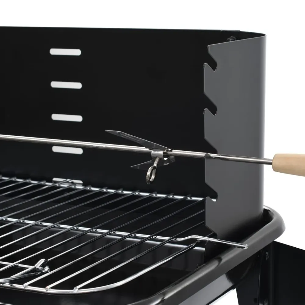 Discount FinePRICE Jalallinen hiiligrilli, jossa on pyörät
