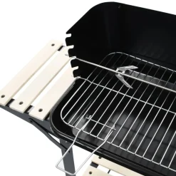 Discount FinePRICE Jalallinen hiiligrilli, jossa on pyörät