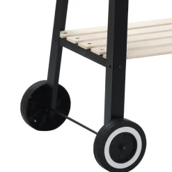 Discount FinePRICE Jalallinen hiiligrilli, jossa on pyörät