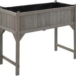 Outlet FinePRICE Jalallinen kasvihuoneellinen istutuslaatikko 110x54x120cm kuusi