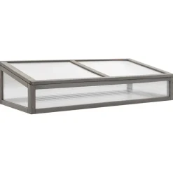 Outlet FinePRICE Jalallinen kasvihuoneellinen istutuslaatikko 110x54x120cm kuusi