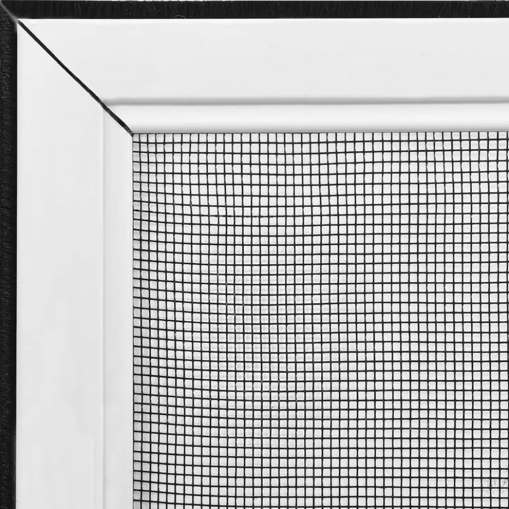 FinePRICE Jatkettava hyönteisverkko ikkunaan valkoinen (75-143)x50 cm