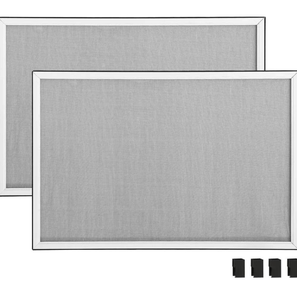 FinePRICE Jatkettava hyönteisverkko ikkunaan valkoinen (75-143)x50 cm