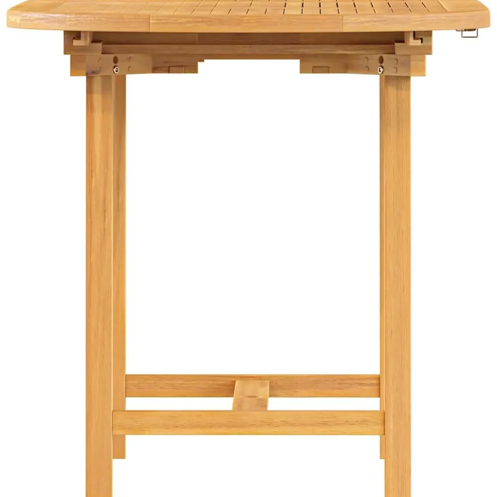 Online FinePRICE Jatkettava puutarhapöytä 110-160x80x75 cm täysi tiikki (63486)