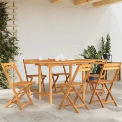 Online FinePRICE Jatkettava puutarhapöytä 110-160x80x75 cm täysi tiikki (63486)