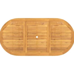 Online FinePRICE Jatkettava puutarhapöytä 110-160x80x75 cm täysi tiikki (63486)