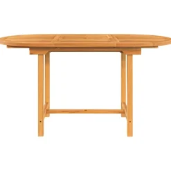 Online FinePRICE Jatkettava puutarhapöytä 110-160x80x75 cm täysi tiikki (63486)