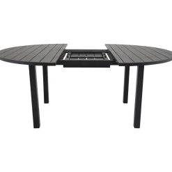 Clearance Venture Home Jatkettava ruokapöytä Marbella, ø140cm, musta
