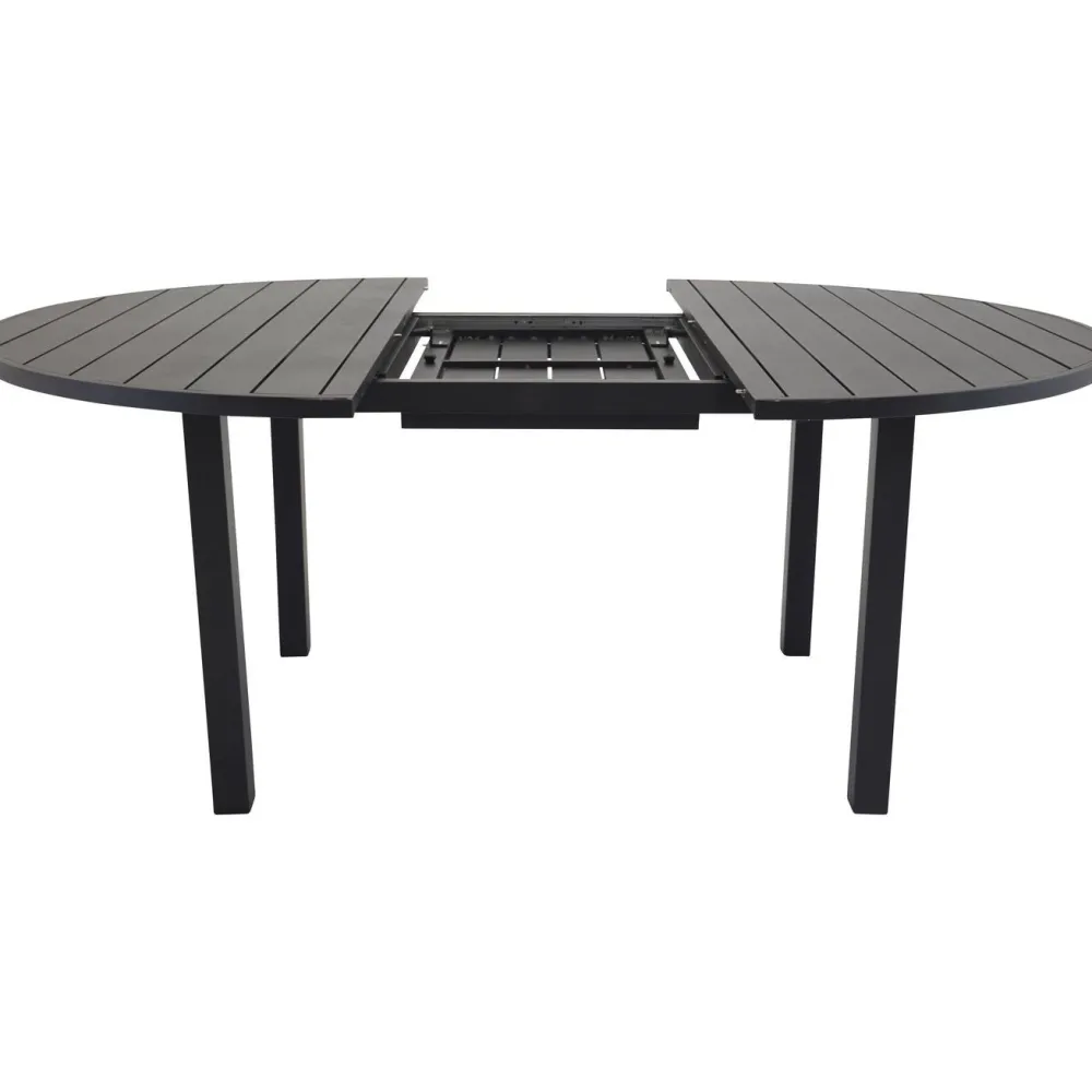 Clearance Venture Home Jatkettava ruokapöytä Marbella, ø140cm, musta