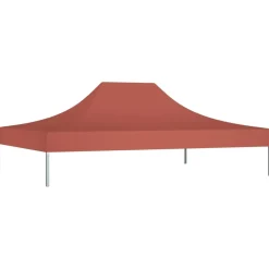 Clearance FinePRICE Juhlateltan katto 4x3 m terrakotta 270 g/m²