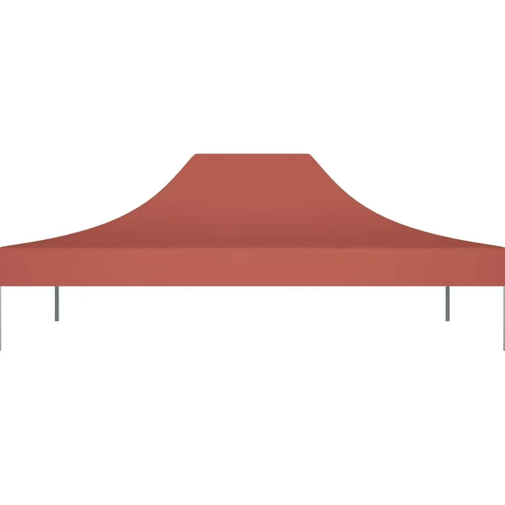 Clearance FinePRICE Juhlateltan katto 4x3 m terrakotta 270 g/m²