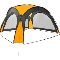 Clearance FinePRICE Juhlateltta led-valoilla & 4 sivuseinällä 3,6x3,6x2,3 m