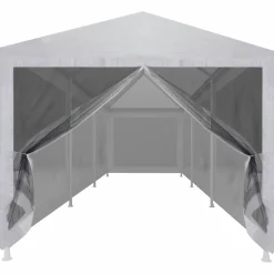 Sale FinePRICE Juhlateltta 8 verkkosivuseinää 9x3m valkoinen