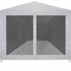 Sale FinePRICE Juhlateltta 8 verkkosivuseinää 9x3m valkoinen