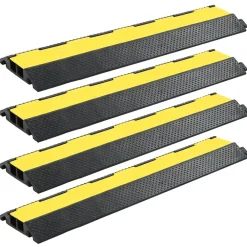 New FinePRICE Kaapelisuoja 2 kourulla 4 kpl kumi 101.5 cm