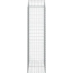 Online FinePRICE Kaareva kivikori 100x30x60/80 cm galvanoitu rauta