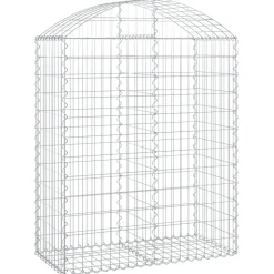 Online FinePRICE Kaareva kivikori 100x30x60/80 cm galvanoitu rauta