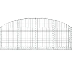 Online FinePRICE Kaareva kivikori 100x30x60/80 cm galvanoitu rauta