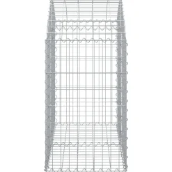 Online FinePRICE Kaareva kivikori 100x30x60/80 cm galvanoitu rauta