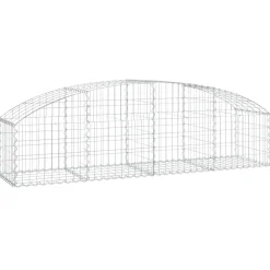 Online FinePRICE Kaareva kivikori 100x30x60/80 cm galvanoitu rauta