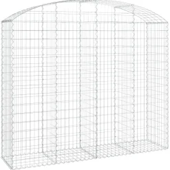 Online FinePRICE Kaareva kivikori 100x30x60/80 cm galvanoitu rauta