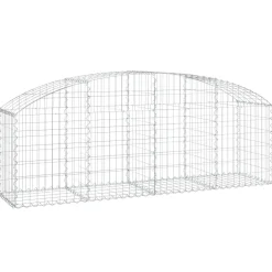 Online FinePRICE Kaareva kivikori 100x30x60/80 cm galvanoitu rauta