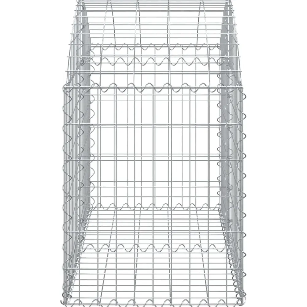 Online FinePRICE Kaareva kivikori 100x30x60/80 cm galvanoitu rauta