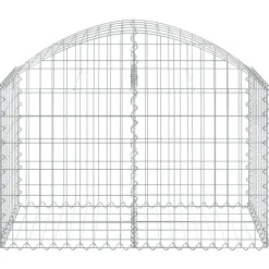 Online FinePRICE Kaareva kivikori 100x30x60/80 cm galvanoitu rauta