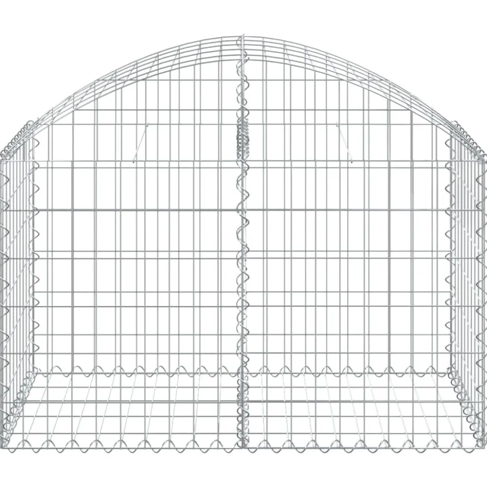 Online FinePRICE Kaareva kivikori 100x30x60/80 cm galvanoitu rauta