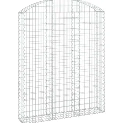 Online FinePRICE Kaareva kivikori 100x30x60/80 cm galvanoitu rauta