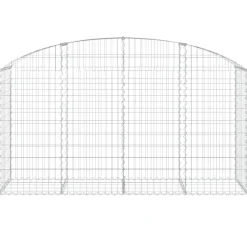 Online FinePRICE Kaareva kivikori 100x30x60/80 cm galvanoitu rauta