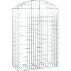 Online FinePRICE Kaareva kivikori 100x30x60/80 cm galvanoitu rauta