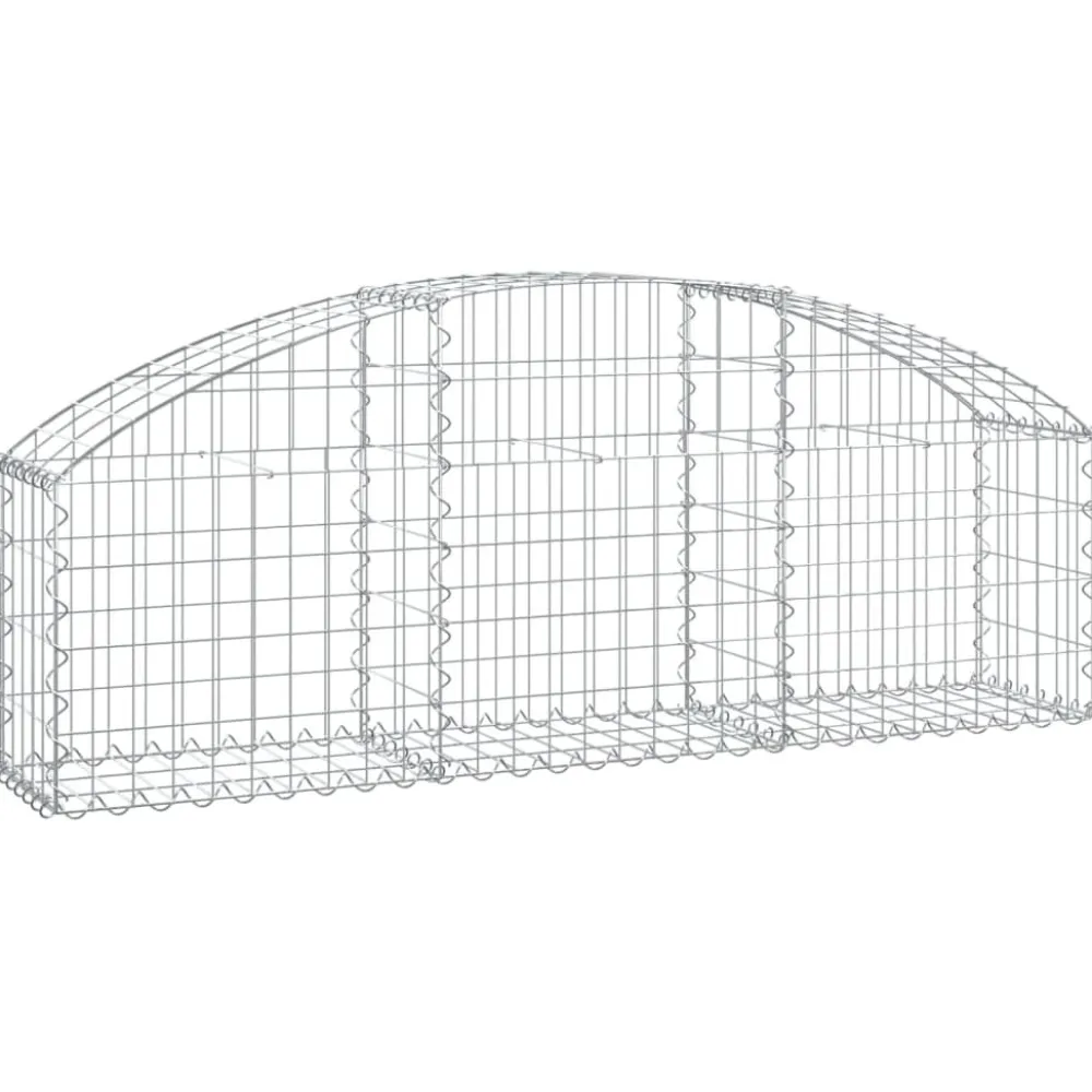 Online FinePRICE Kaareva kivikori 100x30x60/80 cm galvanoitu rauta