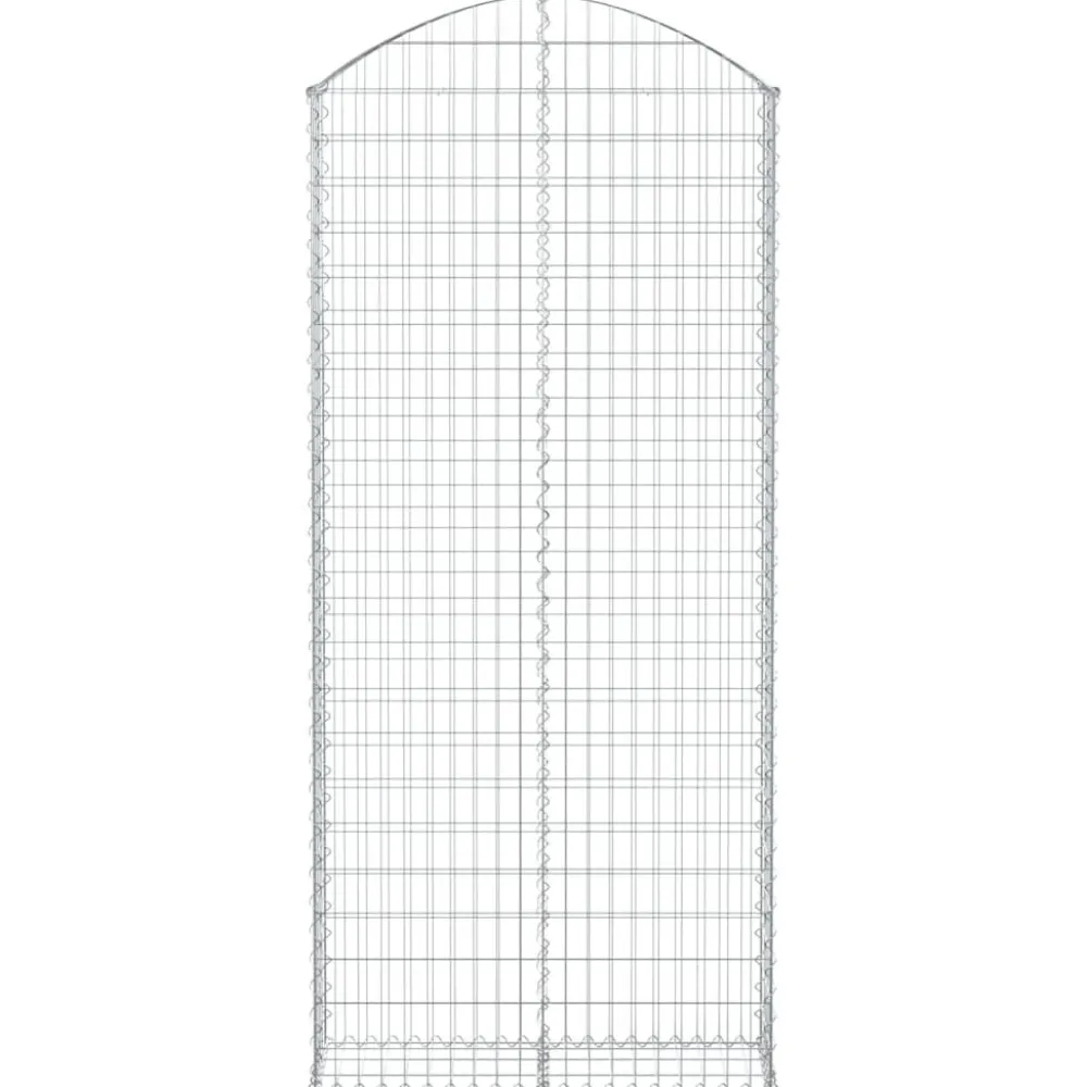 Online FinePRICE Kaareva kivikori 100x30x60/80 cm galvanoitu rauta