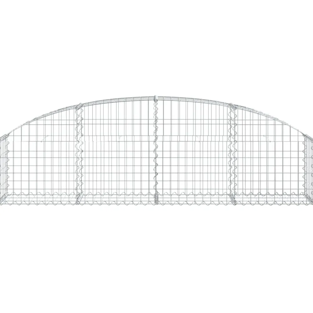 Online FinePRICE Kaareva kivikori 100x30x60/80 cm galvanoitu rauta