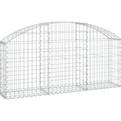 Online FinePRICE Kaareva kivikori 100x30x60/80 cm galvanoitu rauta