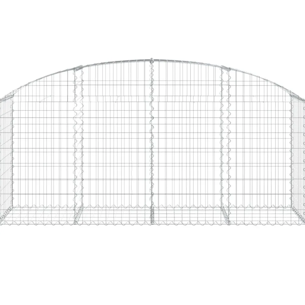 Online FinePRICE Kaareva kivikori 100x30x60/80 cm galvanoitu rauta